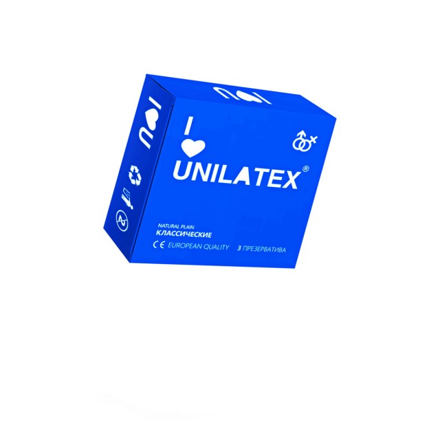 Презервативы Unilatex Natural plain, Классические, 3шт Презервативы Unilatex Natural plain, Классические, 3шт