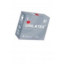 Презервативы Unilatex Ribbed, Ребристые, 3шт
