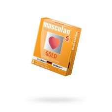 Презервативы Masculan Ultra 5, Золотые, 3шт