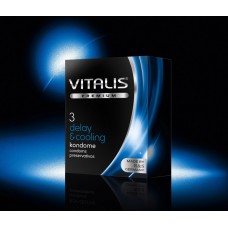 Презервативы VITALIS PREMIUM Delay & Cooling - с охлаждающим эффектом, 3шт