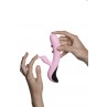 Вибратор Adrien Lastic Mini Trigger с массирующими движениями ствола, Силиконовый, Розовый, 18см