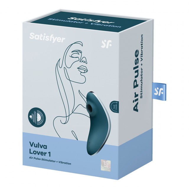 Вакуумный стимулятор клитора с вибрацией Satisfyer Vulva Lover 1, Зелёный