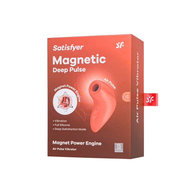 Satisfyer Magnetic Deep Pulse - Вакуум-волновой бесконтактный стимулятор клитора, Оранжевый