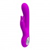 Вибратор Baile Pretty Love Hot Rabbit, Силиконовый, Фиолетовый, 19,0см