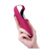 Вибратор с вакуумный стимулятор клитора Satisfyer Dual Love управление через телефон, Бордовый, 16см