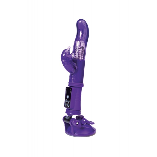 Вибратор с клиторальным стимулятором TOYFA A-Toys, TPR, Фиолетовый, 22,5см