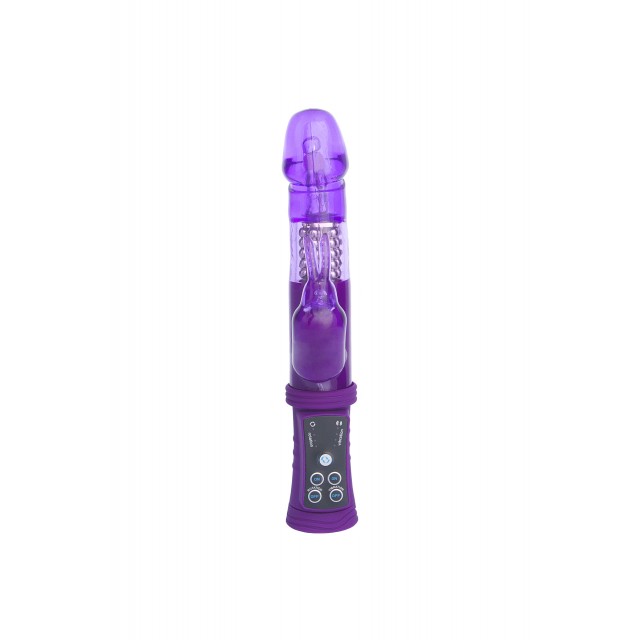 Вибратор с клиторальным стимулятором TOYFA A-Toys, TPR, Фиолетовый, 22см