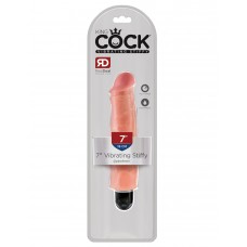 Вибратор PipeDream King Cock 7" Vibrating Stiffy-Light, ПВХ, 20см