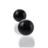 Вагинальные шарики Sexus Glass, Стекло, Чёрные Ø3,2см