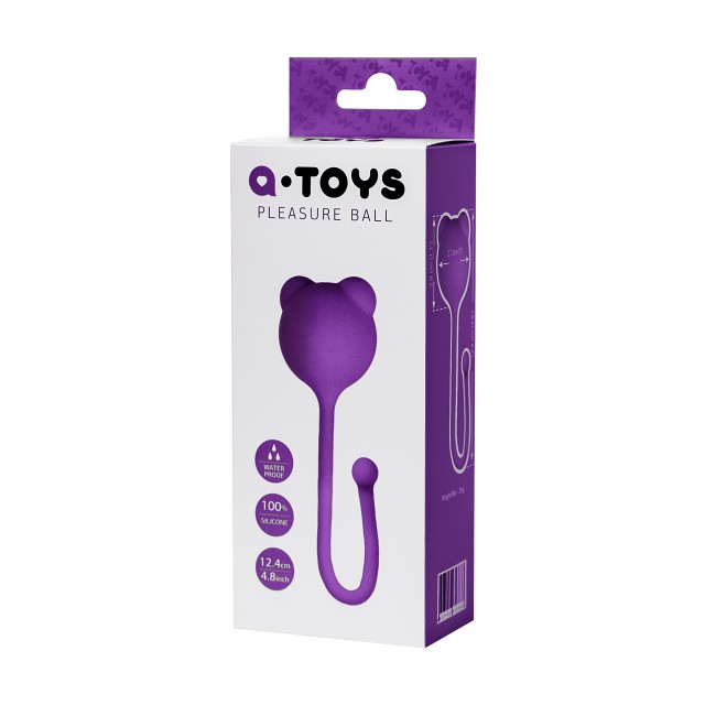 Вагинальный шарик A-Toys by TOYFA Tigo, Силиконовые, Фиолетовый, Ø2,7см