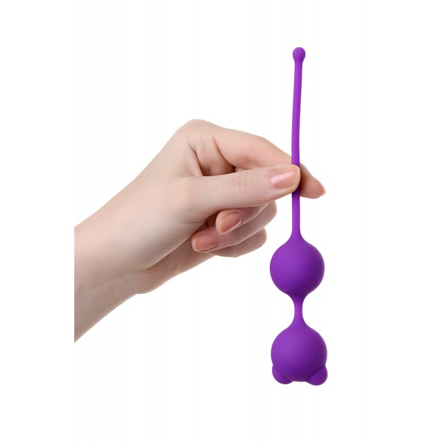 Вагинальные шарики A-Toys by TOYFA Meeko, Силиконовые, Фиолетовые, Ø2,7см