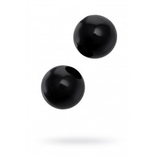 Вагинальные шарики Sexus Glass, Стекло, Чёрные Ø3,2см