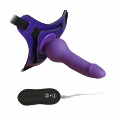 Страпон Harness Silicone Dildo, Силиконовый, Фиолетовый, 15,5см