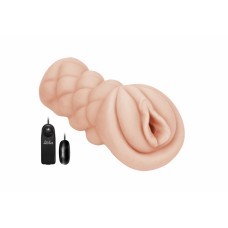 Мастурбатор Lola Toys Satisfaction Vibro Sweet Pussy, ТПЕ, Телесный, 16см