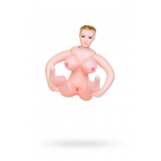 Кукла надувная TOYFA Dolls-X Liliana с реалистичной головой, Блондинка с двумя отверстиями, Кибер вставка вагина–анус