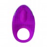 Виброкольцо с ресничками перезаряжаемое JOS RICO, Силиконовое, Фиолетовый