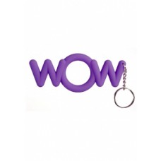 Эрекционное кольцо-брелок сувенирное WOW Cockring, силиконовое, Фиолетовое