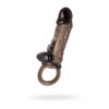 Насадка Toyfa XLover с кольцом и вибрацией, TPE, 14,5см