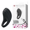 Виброкольцо эрекционное Baile Pretty Love, Силиконовое, Черное