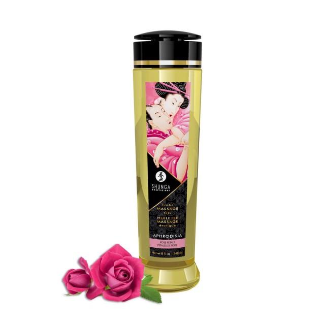 Масло для массажа Shunga Aphrodisia - Erotic Massage Oil Rose Petal, 240мл Масло для массажа Shunga Aphrodisia - Erotic Massage Oil Rose Petal, 240мл