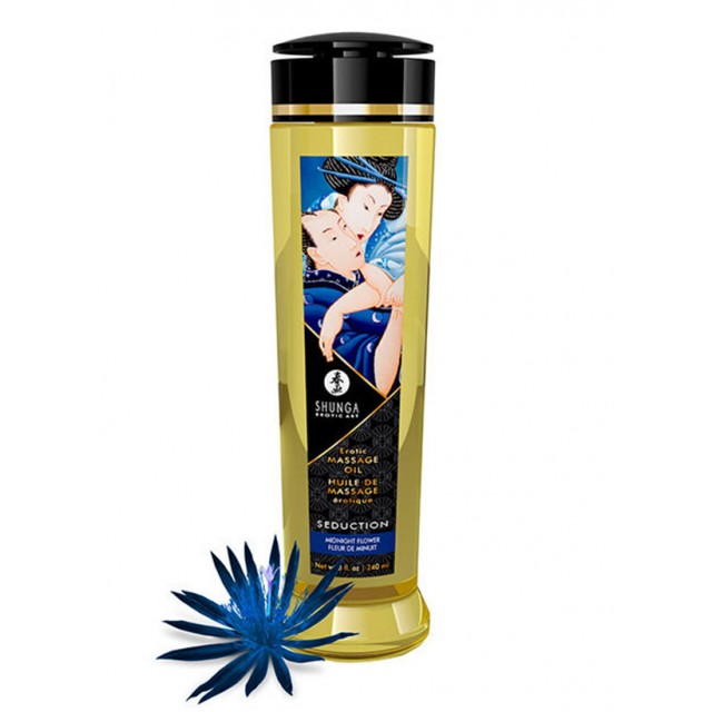 Масло для массажа Shunga Seduction - Erotic Massage Oil Midnight Flower, 240мл Масло для массажа Shunga Seduction - Erotic Massage Oil Midnight Flower, 240мл