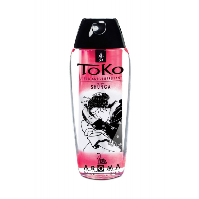 Лубрикант Shunga Toko Aroma со вкусом клубники и шампанского, 165мл Лубрикант Shunga Toko Aroma со вкусом клубники и шампанского, 165мл