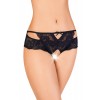 Трусики с доступом Erolanta Felicity кружевные, Чёрные