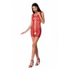 Платье в сеточку Passion BS073 Красное, OS Платье в сеточку Passion BS073 Красное, OS