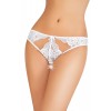 Трусики с доступом Erolanta Melissa с ажурными вырезами, Белые