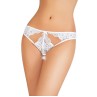 Трусики с доступом Erolanta Melissa с ажурными вырезами, Белые