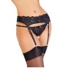 Комплект Erolanta Deborah (пояс для чулок и трусики), Чёрные