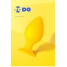 Анальная втулка ToDo by Toyfa Riffle, Силиконовая, Жёлтая, 6 см