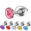 Анальная пробка Diamond Sparkle Large, Металл, Серебро, 8,2см