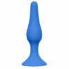 Анальная пробка Slim Anal Plug Small Blue, Силиконовая, Синяя, 10,5см