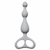 Анальная цепочка Ultimate Beads Grey, Силиконовая, Серая, 17см
