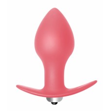 Анальная пробка с вибрацией Bulb Anal Plug Pink, Силиконовая, Розовая, 10см