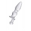 Анальная втулка Sexus Glass, Стекло, Прозрачная, 17см, Ø3,5см