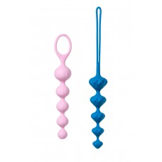 Набор анальных цепочек Satisfyer Beads Colored, Силиконовые