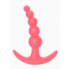 Анальная пробка Bubbles Anal Plug Pink, Силиконовая, Розовая, 11,5см