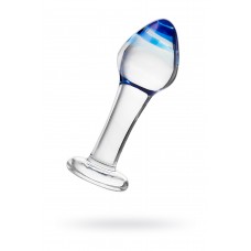 Анальная втулка Sexus Glass, Стекло, Прозрачная, 11,5см, Ø4см
