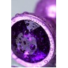 Анальный страз Metal by TOYFA, Фиолетовый с кристаллом цвета аметист 8,2см, Ø3,4см