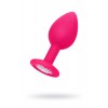 Анальная втулка POPO Pleasure со стразом S, 7,2см, Ø2,8см