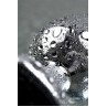 Анальный страз Metal by TOYFA, Серебристый с кристаллом цвета турмалин, 7см, Ø2,7см