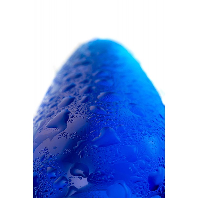 Анальная втулка Sexus Glass, Стекло, Синяя, 14см, Ø3,5см