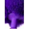 Анальная втулка с хвостом ToDo by Toyfa Sweet Bunny, Силиконовая, Фиолетовая, 13см, Ø2,8см