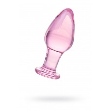 Анальная втулка Sexus Glass, Стекло, Розовая, 10см, Ø4см